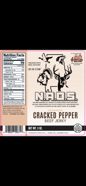 Beef Jerky- Cracked Pepper